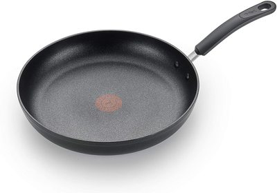 美国代购T-fal Titanium Fry Pan 硬质氧化铝不粘锅煎锅红点钛锅
