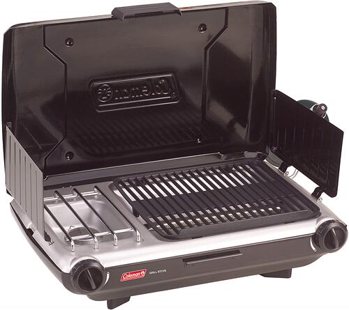 美国代购Coleman Camping Grill/Stove  2合1丙烷烤架燃气灶野营