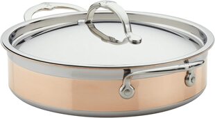 美国代购 CopperBond Sauteuse 不锈钢铜芯炖锅意大利制造 Hestan