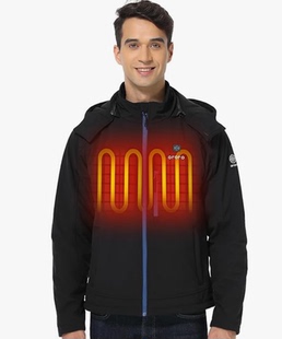 美国代购ORORO Soft Shell Heated Jacket加热夹克 电动车冬天用