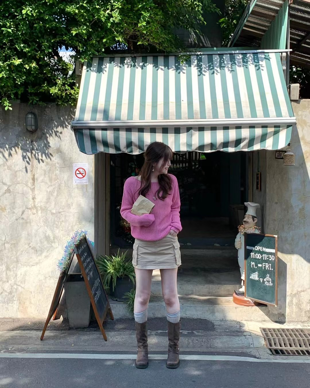 2025春季新品33家handwash韩系简约针织镂空上衣宽松女