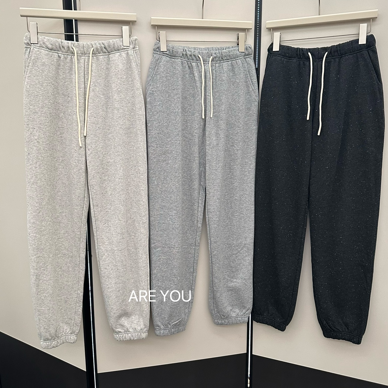 春秋新品egg鸡蛋家百搭彩色点点松紧腰收口直筒运动裤休闲卫裤女