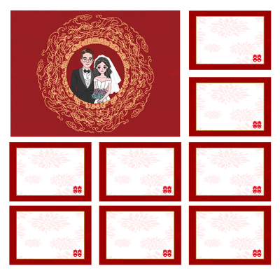 tongwen空白卡片【8张】14-10cm