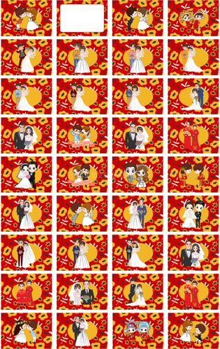 338款【电子版非实物35款高清图】空白适用游戏卡拦门你划我猜