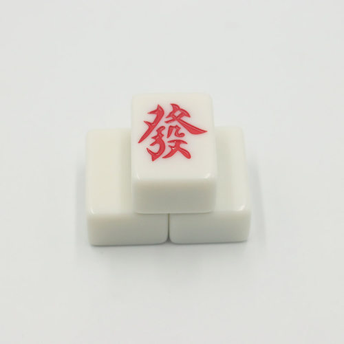 单张玉石色红色字发财