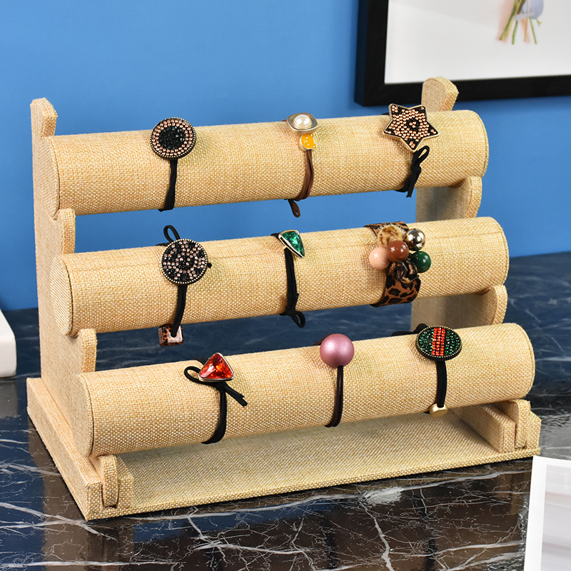 手镯架手表展示架展示架简约饰品首饰架子手链绒布收纳架展示道具