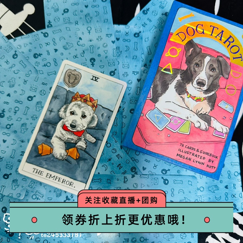 可爱狗狗控塔罗简单桌游牌卡