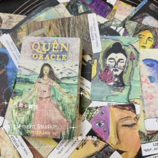 现货 送牌袋 进口正版Quen Oracle 奎恩神谕卡 女神