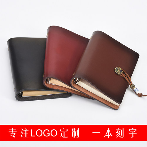 a7随身软面真皮活页口袋笔记本子
