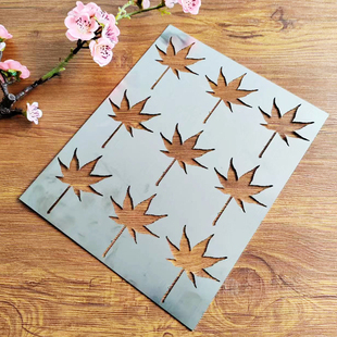 枫叶造型食艺不锈钢模具创意厨用小工具香兰银杏叶摆盘DIY