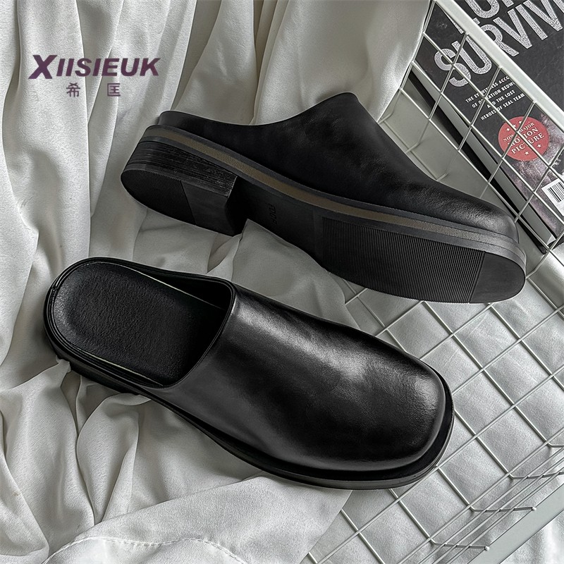 包头半拖鞋男复古夏季外穿