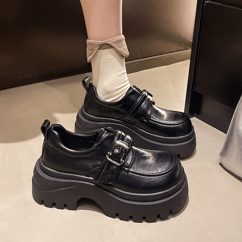 英伦风松糕厚底增高小皮鞋女深口单鞋2026新款春秋季玛丽珍乐福鞋,女鞋,深口单鞋,淘宝优惠券,粉丝福利购,淘宝优惠卷