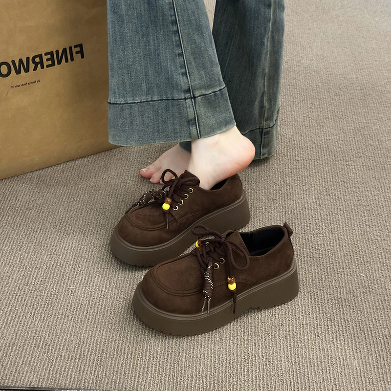 法式配裙子大头松糕小单鞋女夏季