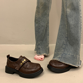 平底玛丽珍乐福鞋 英伦风厚底小皮鞋 深口单鞋 2026新款 女春秋季 法式