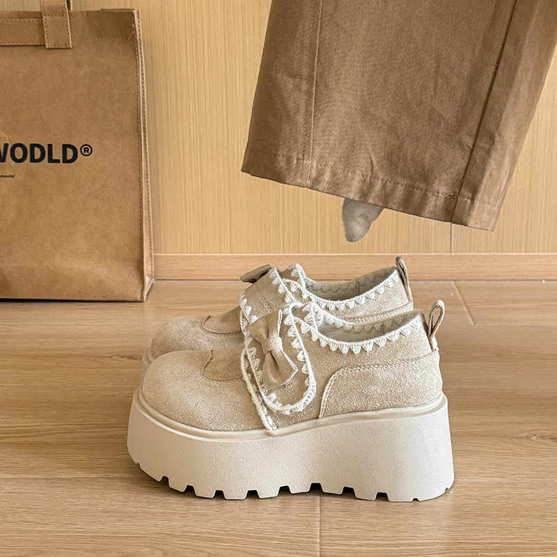 百搭松糕厚底深口单鞋女春秋复古勃肯鞋2026新款增高玛丽珍乐福鞋,女鞋,深口单鞋,淘宝优惠券,粉丝福利购,淘宝优惠卷