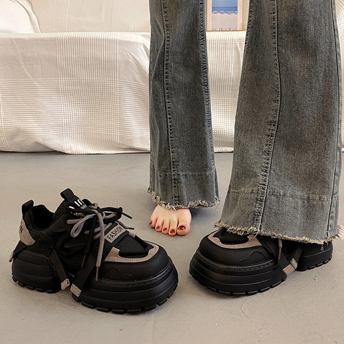 百搭老爹鞋女秋冬季显脚小休闲鞋