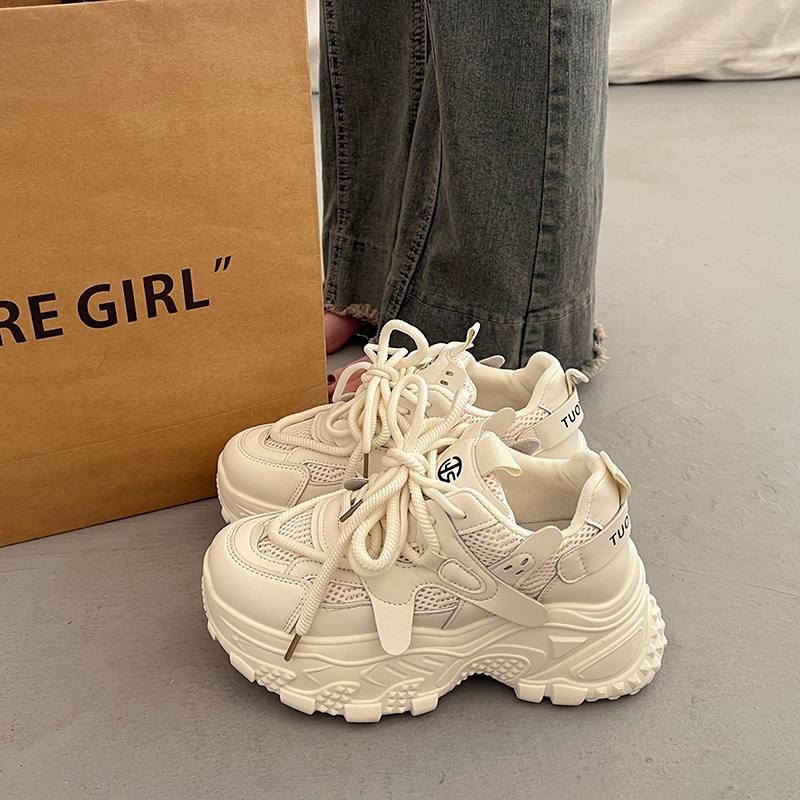 显脚小炸街老爹鞋女秋冬季休闲鞋