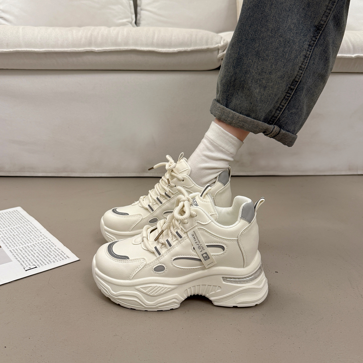 欧洲站百搭老爹鞋女显脚小运动鞋