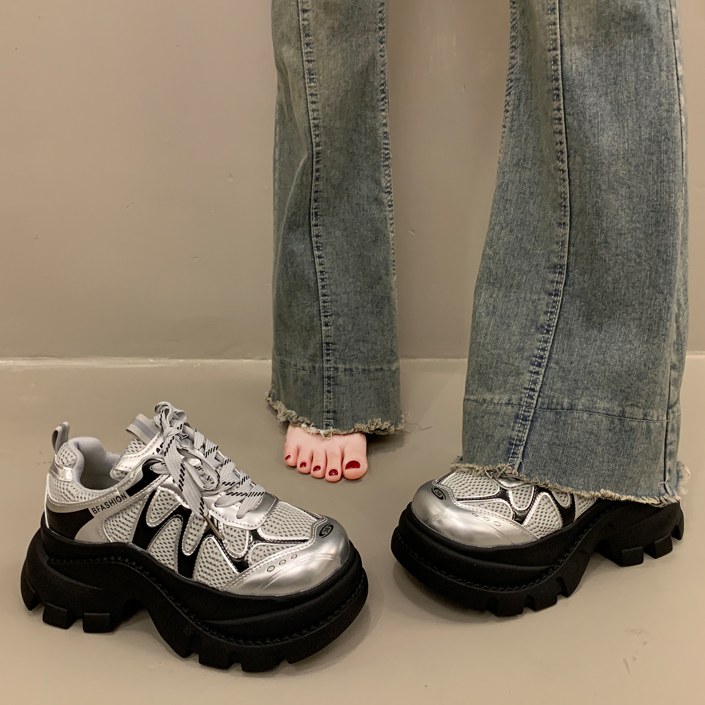 欧货老爹鞋女秋冬季百搭运动鞋