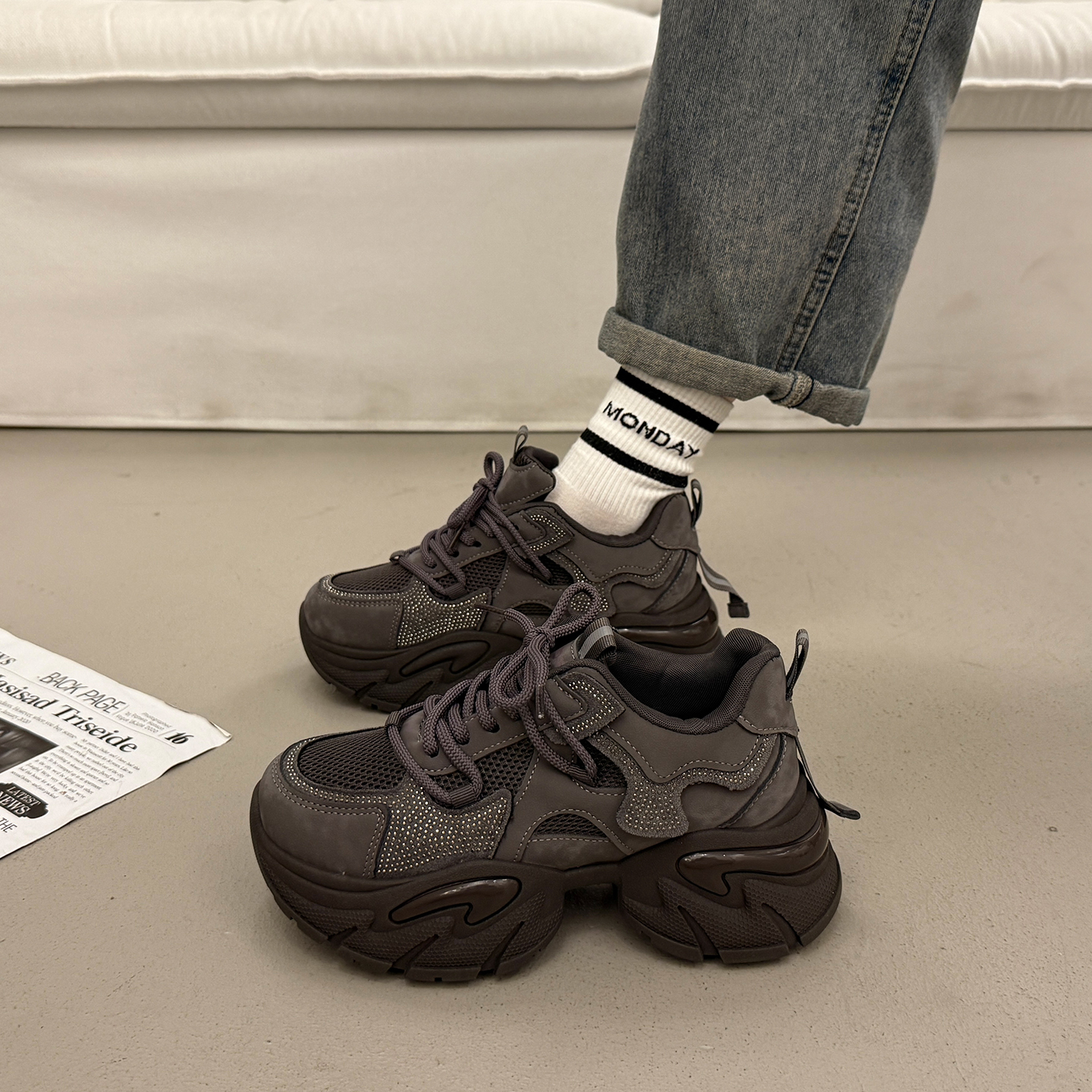 爆款欧货老爹鞋女秋冬百搭运动鞋