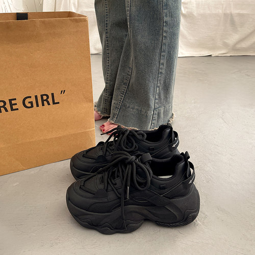 百搭老爹鞋子女超火小个子休闲鞋