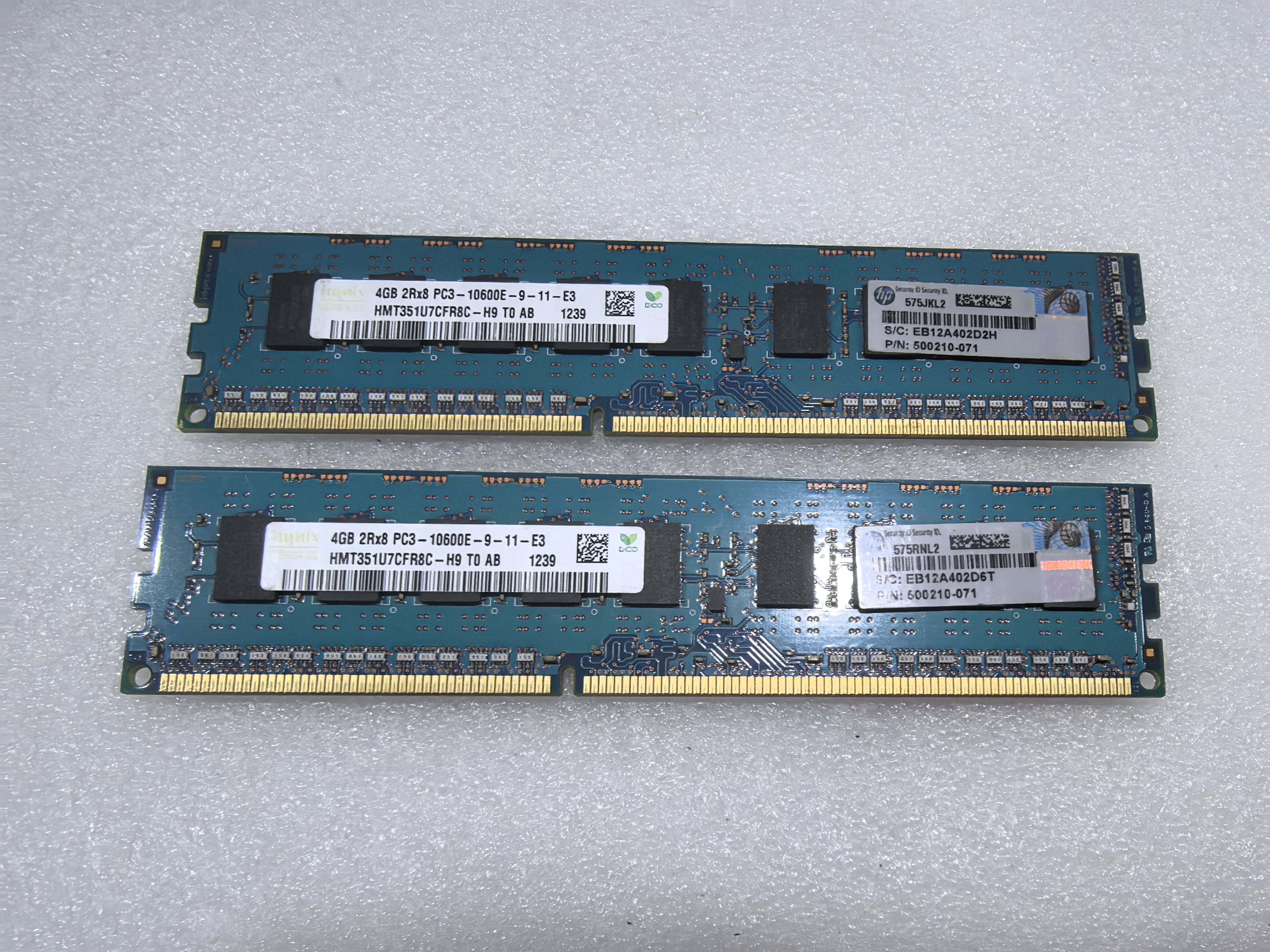 HP 4GB 2R*8 PC3-10600E 500210-071 HY DDR3 1333 3代 纯ECC内存,电脑硬件/显示器/电脑周边,企业级内存,淘宝优惠券,粉丝福利购,淘宝优惠卷