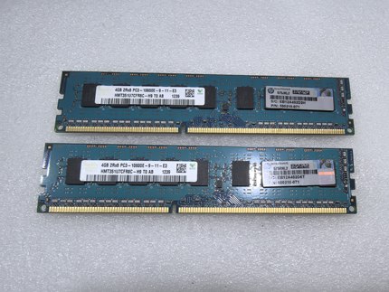 HP 4GB 2R*8 PC3-10600E 500210-071 HY DDR3 1333 3代 纯ECC内存