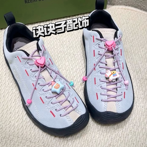 紫色弹力绳适配keen懒人鞋带扣