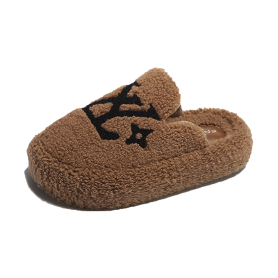 毛毛拖鞋洋气保暖棉拖