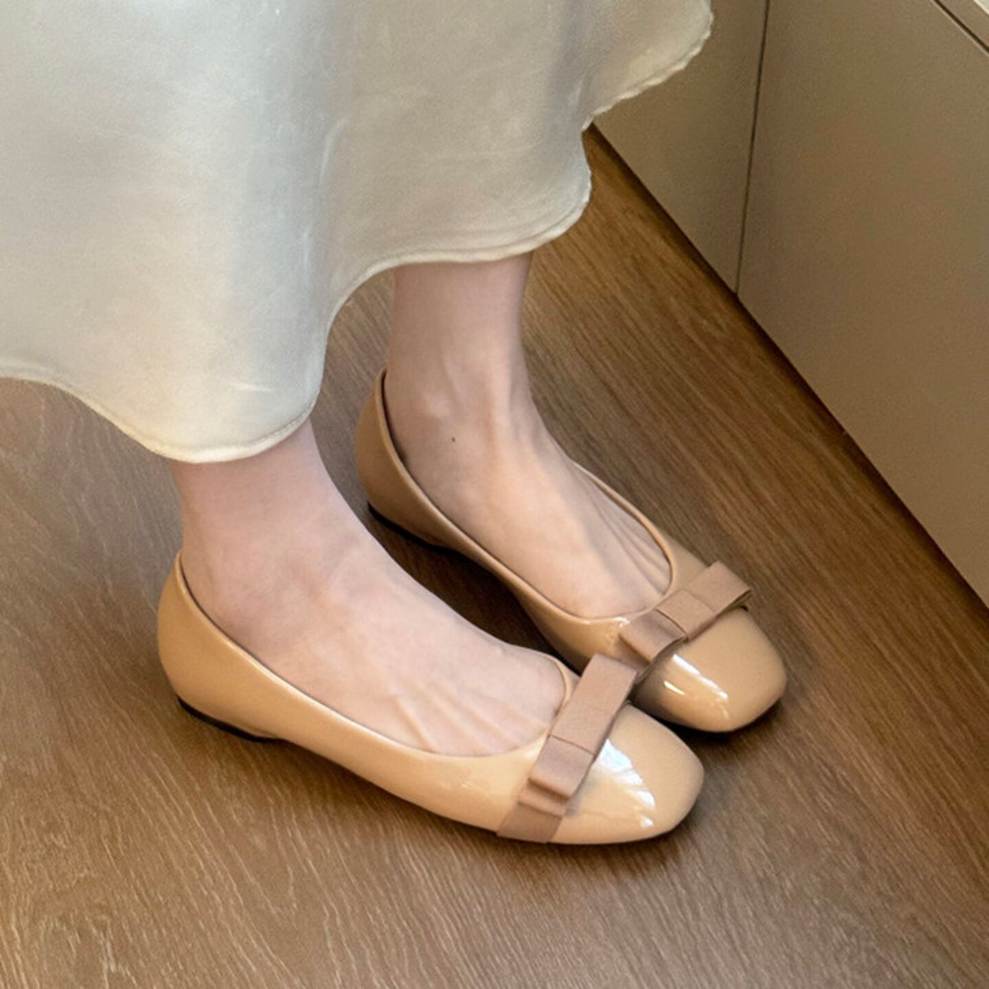 内增高法式蝴蝶结芭蕾单鞋女2026秋季新款百搭仙女风玛丽珍晚晚鞋图片