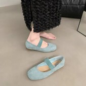 平底复古单鞋 子配裙子玛丽珍芭蕾舞鞋 女2025夏秋新款 小红色仙女鞋