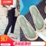 Dép mới hè 2019 ra mắt lưới đỏ kéo nữ thời trang đi biển đi biển trong suốt đi biển nửa dép - Dép dép  nữ đẹp