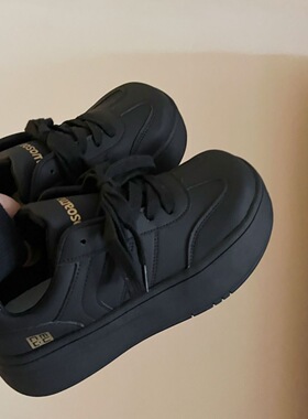 阿甘鞋女2026新款爆款春秋板鞋休闲运动鞋百搭小白鞋黑色德训鞋子