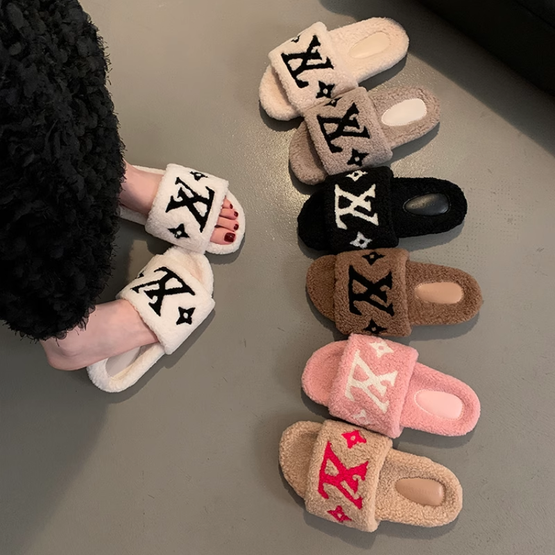 毛毛拖鞋女外穿2025款新厚底小香毛毛鞋高级感女士时尚百搭棉拖鞋,女鞋,毛毛鞋,淘宝优惠券,粉丝福利购,淘宝优惠卷