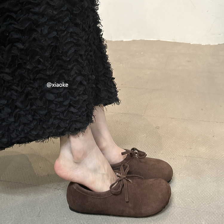 平底全包勃肯鞋女软底舒适豆豆鞋2025春秋新款一脚蹬孕妇博肯单鞋,女鞋,浅口单鞋,淘宝优惠券,粉丝福利购,淘宝优惠卷