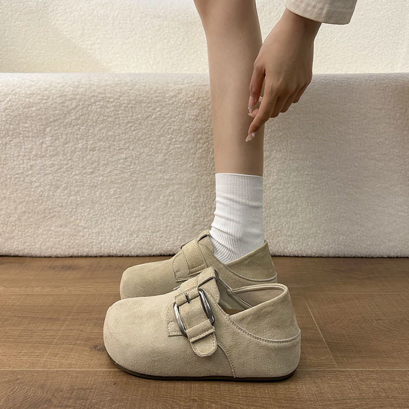全包内增高厚底勃肯鞋女2026新款春季乐福单鞋两穿博肯包头半拖鞋,女鞋,勃肯鞋/软木鞋,淘宝优惠券,粉丝福利购,淘宝优惠卷