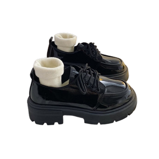 玛丽珍2026春秋黑色厚底英伦风小皮鞋女款新款鞋子百搭乐福鞋春季