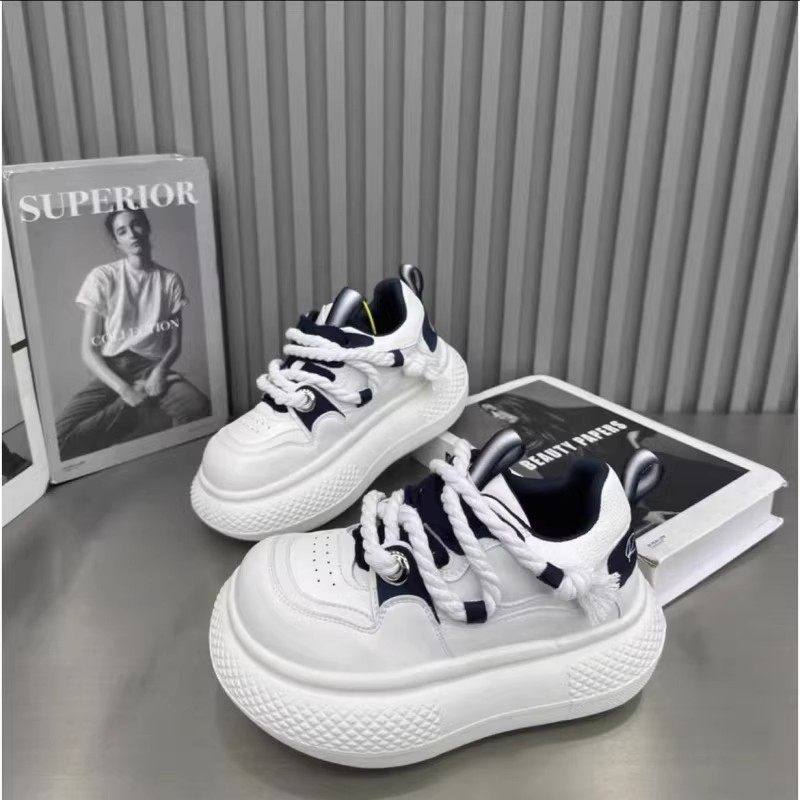 爆款厚底增高板鞋女百搭小白鞋2026新款春秋季松糕运动休闲面包鞋,女鞋,休闲板鞋,淘宝优惠券,粉丝福利购,淘宝优惠卷