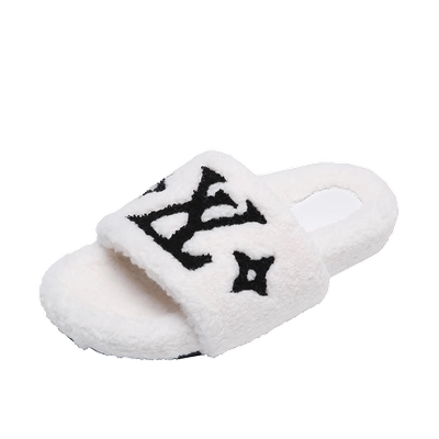 吻卡佛2023秋上新韩版毛毛拖
