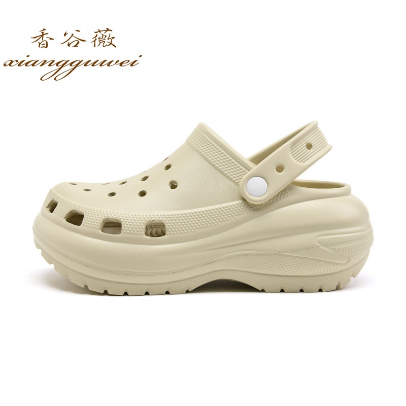 时尚休闲网红光轮洞洞鞋女