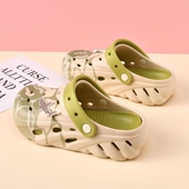 防滑踩屎感沙滩包头护士透气eva凉鞋 厚底洞洞鞋 女夏外穿2026新款