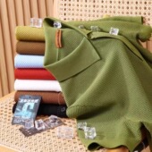 16针双丝光软糯舒适夏季 柜7600 男士 透气短袖 ZZ意式 POLO衫 高奢