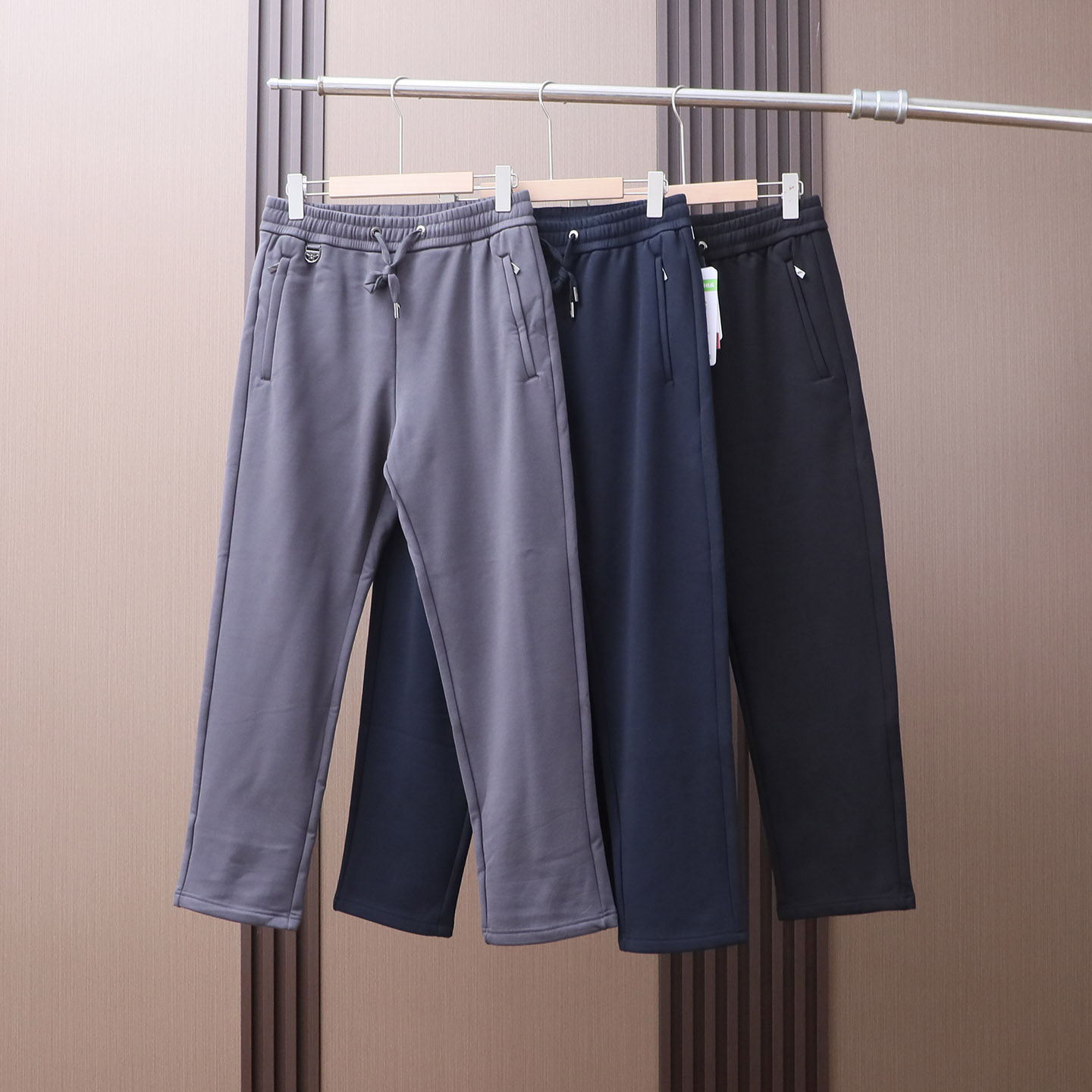 外贸男装冬季松紧腰运动休闲裤