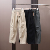 加绒工装 宽松直筒弯刀休闲裤 裤 冬季 巨有型 男士 保暖不臃肿 新款