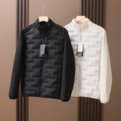 拼接压胶轻便保暖棉衣 男士 城市商务棉服 户外运动秋冬新款