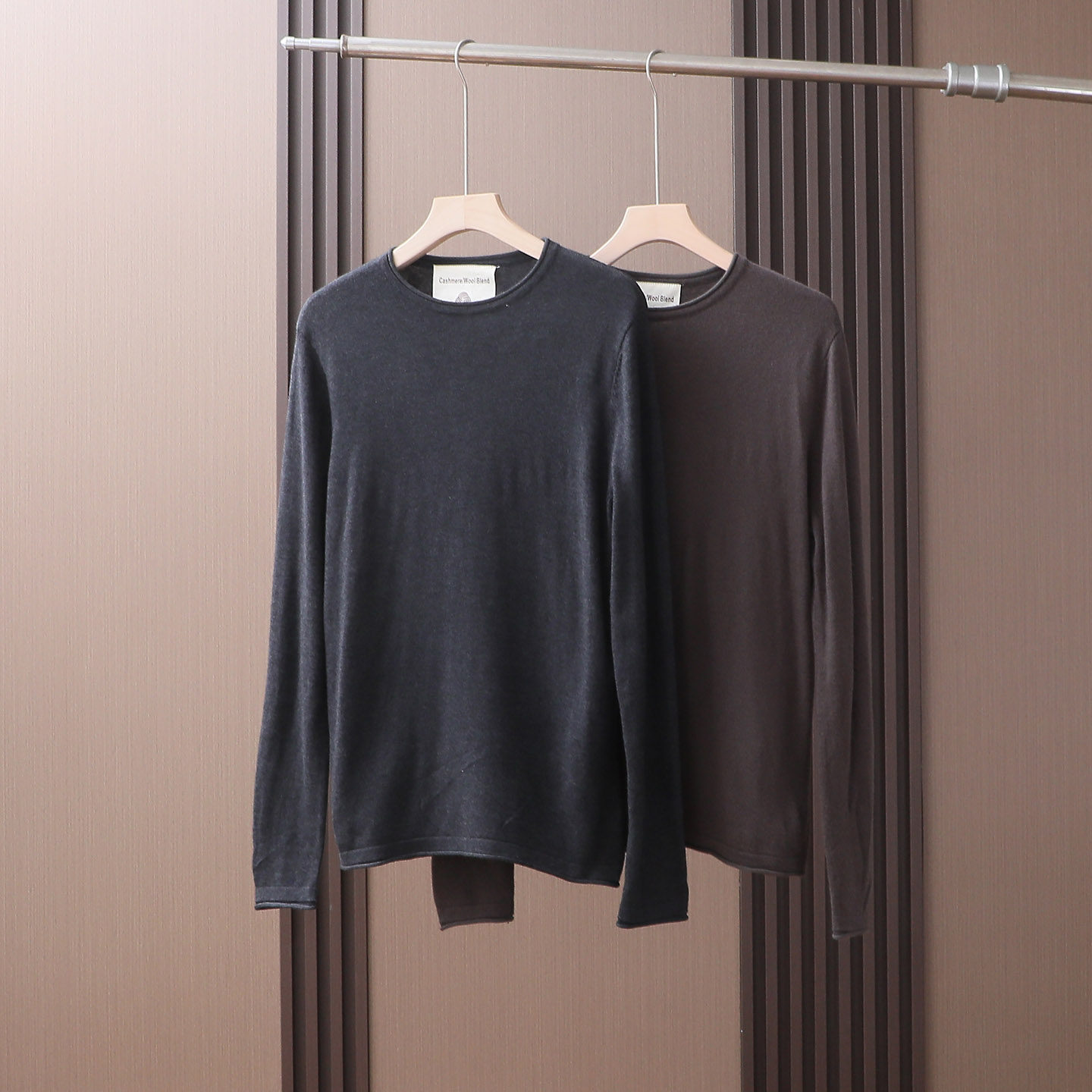 欧单卷边领柔然透气针织衫男毛衣