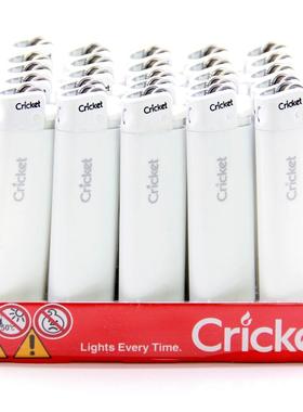 正品瑞典火柴Cricket草蜢一次性尼龙防爆打火机明火砂轮纯白色