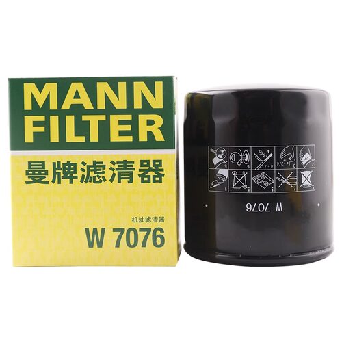 曼牌机油滤芯W7076凯迪拉克