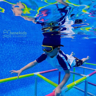 游泳馆潜水训练 亲子早教水育教具 水下方格爬梯感统潜水水上玩具