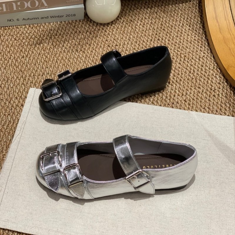 2026春季新款粗跟法式复古玛丽珍鞋女平底皮带扣百搭舒适单鞋女款,女鞋,玛丽珍鞋,淘宝优惠券,粉丝福利购,淘宝优惠卷